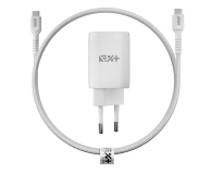 NEXT ONE Ładowarka sieciowa Fast 35W GaN 2xUSB-C z kablem USB-C white - 1318727 - zdjęcie 1